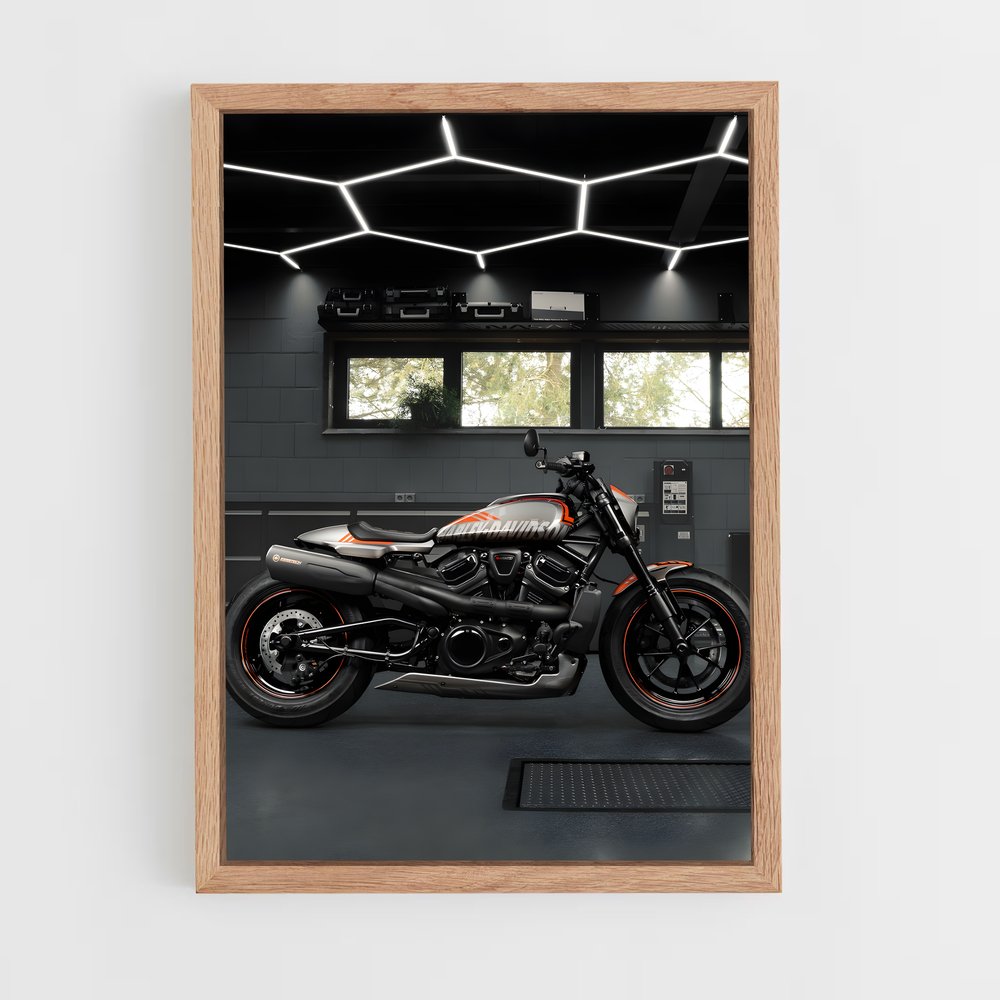Poster Garage Vroom – affiche Harley-Davidson (vue 4)
